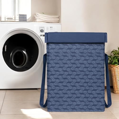 Homestrap Printed Non-Woven Laundry Basket with Lid and Handle – ...