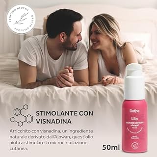 Dafne Lubrificante a Base Oleosa – Sviluppato con la Ginecologa Monica Calcagni – Con Visnadina per il Comfort Quotidiano – Lubrificante Personale – Riduce la Secchezza – 50ml