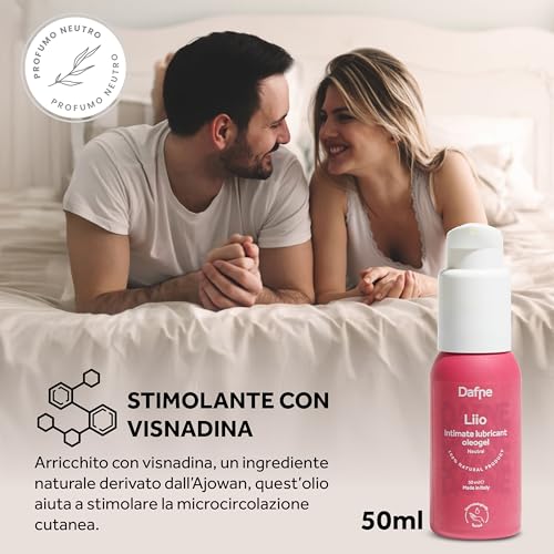 Dafne Lubrificante A Base Oleosa – Sviluppato Con La Ginecologa Monica Calcagni – Con Visnadina Per Il Comfort Quotidiano – Lubrificante Personale – Riduce La Secchezza – 50Ml - 3