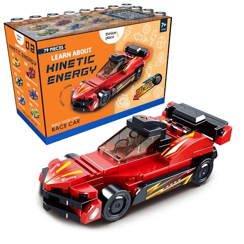 Image of STEM Racing Car Pull Back Building Blocks Set (79Pcs) | DIY Speed Car Toy for Kids 6+ Years (Boys & Girls) | Friction Powered Racing Toy | Creativity & Motor Skills Development