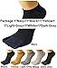 HONOW Men's No Show Tabi Socks, Split Toe Flip Flop Socks Low Cut Ankle Pack of 6