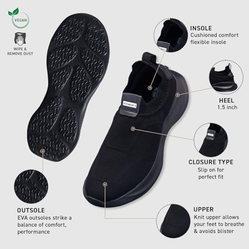 Image of Neeman's Sole Max Cush Slip Ons for Unisex | Chunky Cushioned Casual Shoes with High-Rebound Foam | Breathable Knit Upper | Lightweight EVA Sole Comfort Shoes
