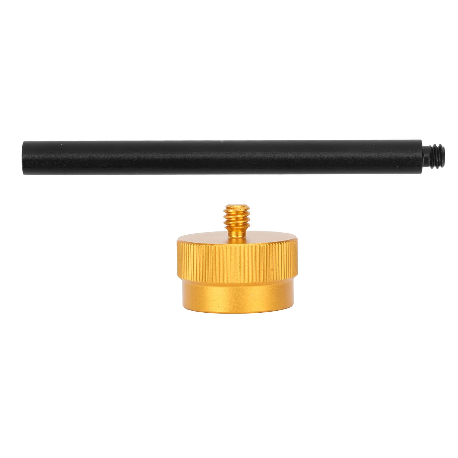 Tank Light Adapter, Aluminum Alloy Expandable Rod Fine Workmanship Easy Connection Tank Light Holder Lightweight Universal for Outdoor Use (Black Golden)-image-6