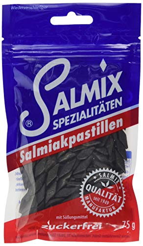 SALMIX Handgefertigte zuckerfreie Salmiakpastillen 75 g Beutel Cover