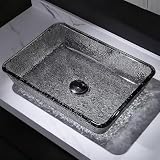 Conception simple : le Lavabo A Poser n'a pas de trou de robinet, ce qui en fait un ajustement parfait pour les robinets muraux ou de comptoir, offrant une flexibilité dans la conception de la salle de bain.