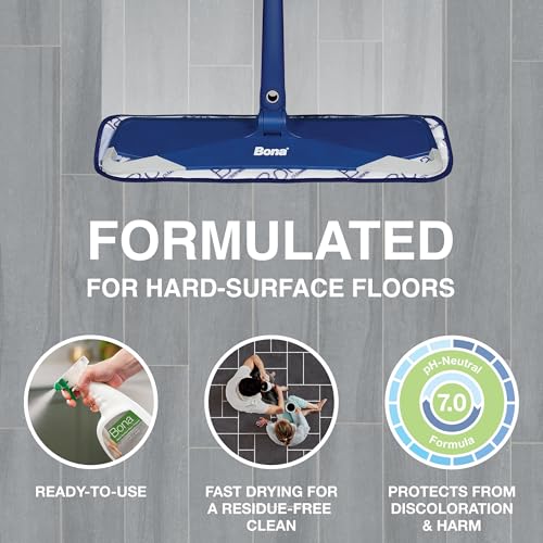 Image of Bona Multi-Surface Floor Cleaner Spray - 32 fl oz - Unscented - Includes Filled Bottle + Concentrate Refill for Multi-Surface Floor Cleaning