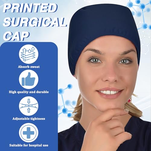 YAOYYG Op Haube Stoff OP, Arzt Kostüm Zubehör, Geeignet für Medizinische Arbeit, für Ärzten, Krankenschwestern, Zahnärzten, Pharmazeuten, Tierärzten, Atmungsaktiv & Bequem (Blau)