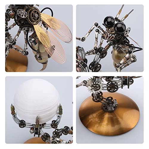 Puzzle 3D métal de 627 pièces : guêpe steampunk de haute précision