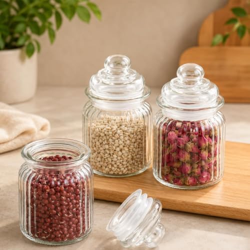 Image of Inovique 350ML Airtight Glass Pop Jar Set of 10