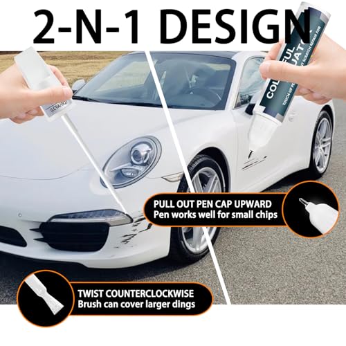 Image of Car Touch up Paint(741 /A1 Black) Compatible with Toyota /Porsche, Car Paint Pen Scratch Repair Two-In-One Touch Up Paint, Premium Car Scratch Remover for Deep Scratches