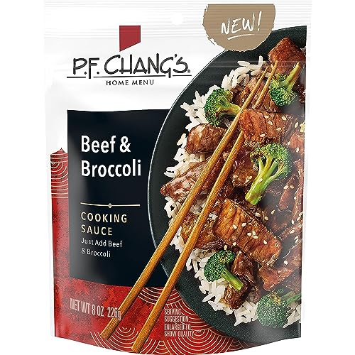 P.F. Chang's Home Menu Beef and Broccoli Cooking Sauce Pouch,