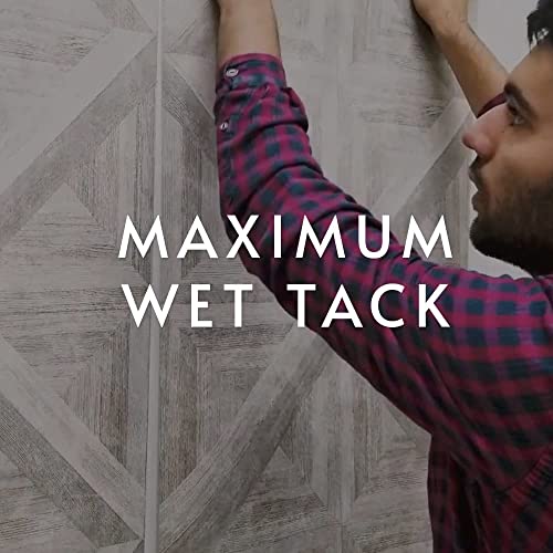 ROMAN PRO-838 Heavy Duty Clear Wallpaper Adhesive, for Commercial Weight Wallcoverings, Wall Carpet, Non-Wovens, and More, 1 Gallon (300 sq. ft.) - Image 5