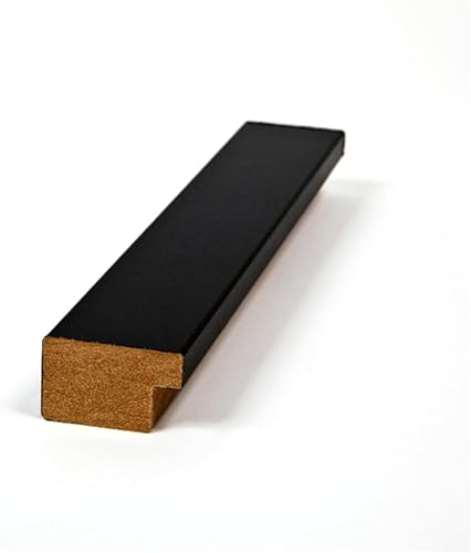 Miniatura 4 de ArtToFrames Marco de fotos negro de 24 x 37 pulgadas, este marco de póster de MDF personalizado de 1.25 pulgadas es negro, ideal para tu arte o