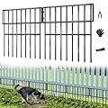 25 Panels Animal Barrier Fence, 27 Ft(L) X 13 in(H) No Dig Garden Edging Border for Yard, Anti Digging Defense Barrier, Rustproof Metal Outdoor Decorative Garden Fences for Dogs, Rabbits