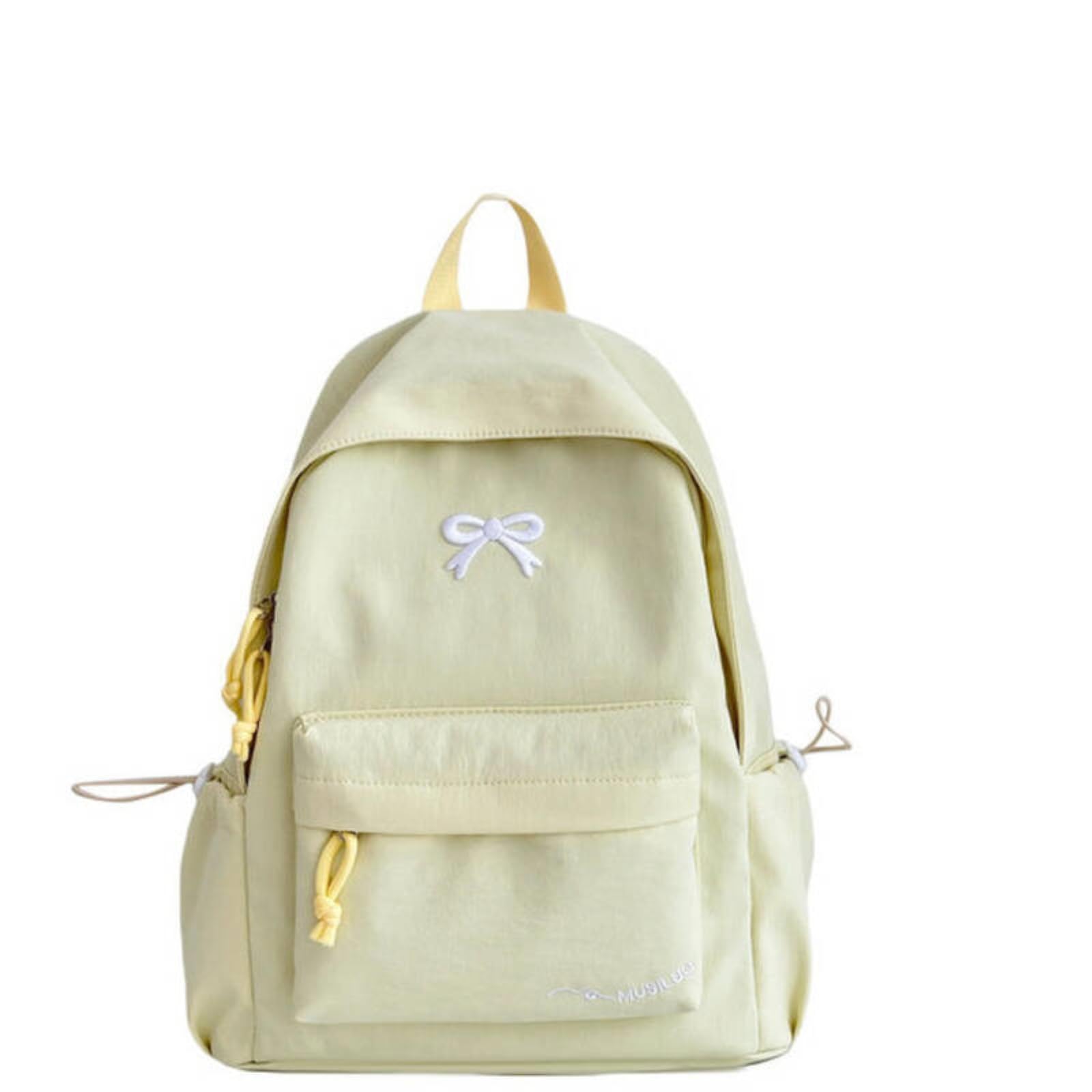 Plecak urocza kokarda haftowana miękka tkanina na co dzień szkoła torba na książki codzienne dojazdy do pracy w podróży