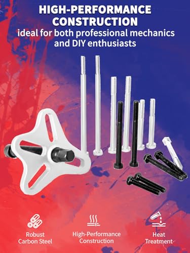 image for Punmew Harmonic Balancer Puller 46pcs Steering Wheel Puller Flywheel R