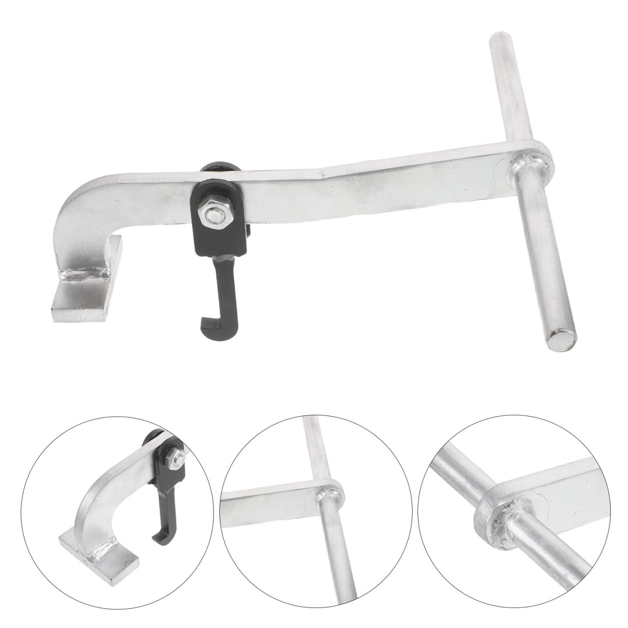 Ciieeo Robuster Schachtdeckelheber aus Stahl T förmiger Hebehaken für Kanaldeckel Ergonomischer Griff Leichtes Hebewerkzeug für Industrie und Straßeninstandhaltung