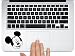 Mickey mouse head for mac book pro Air 11 13 15 laptop tool lunch box car truck window decal sticker approx. 3.5 inches black