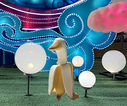 Tellme Banana Duck Statue, Kawaii Garden Art Sculpture Gnomes, Funny Whimsical Resin Figurines, Cute Duck Decor For Porch, Patio, Lawns, Yards, Office, Home, Personalized Ornament Weird Gifts (1 Pc) #TOP3