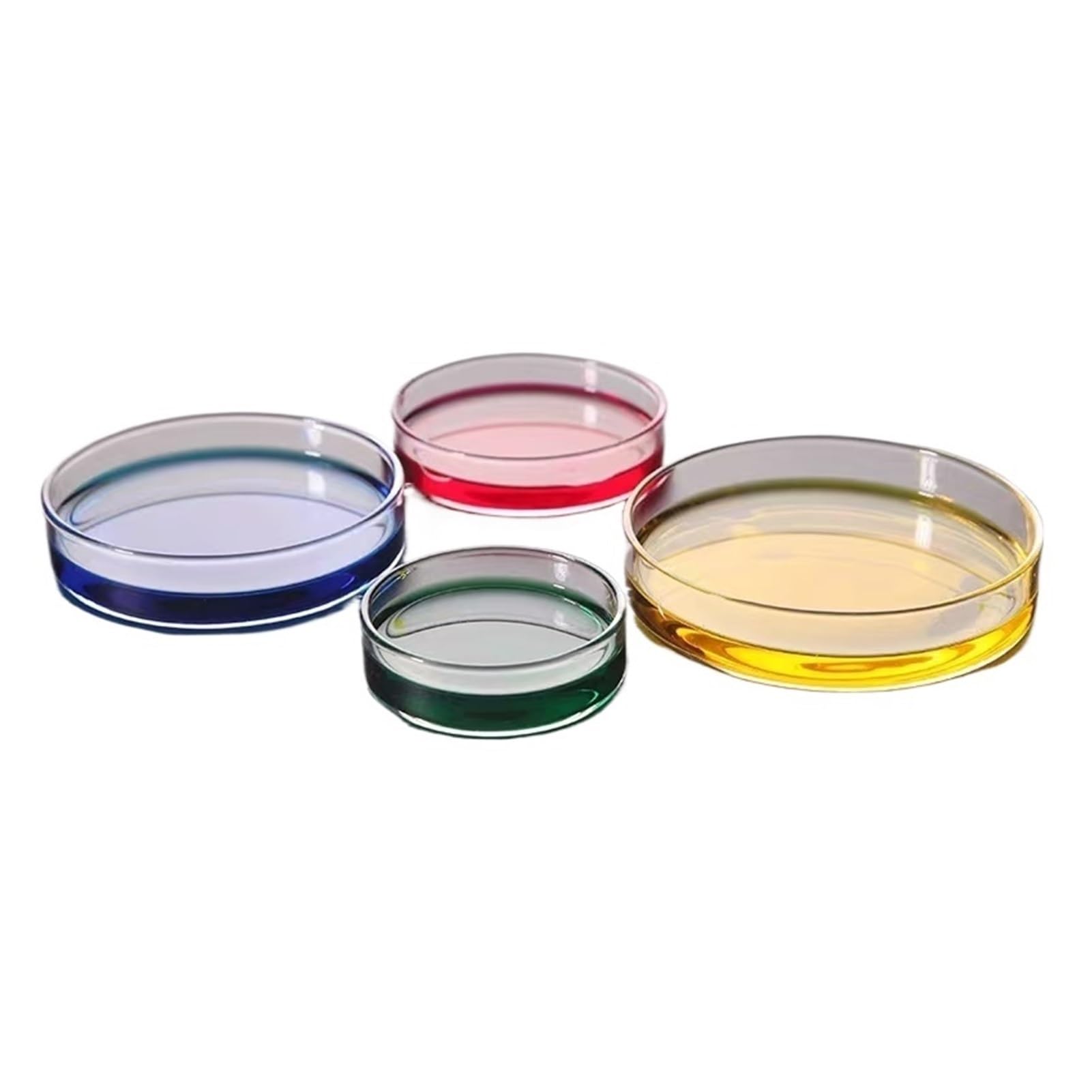 5 unids/Pack Placas de Petri de Vidrio de borosilicato Alto de 100mm asequibles for Plato de Cultivo de Instrumentos químicos estériles Transparentes celulares