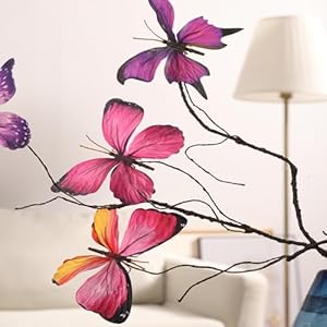 Artificial Butterfly, Silk Butterflys, Butterflies for Crafts for Floral Arrangements, 3D Butterfly Stakes Decor, Patio Plant Pot, Flower Bed Home Decor Artificial Butterfly Silk Butterflys Butterflies for Crafts for Floral Arrangements 3D Butterfly Stakes Decor Patio Plant Pot Flower Bed Home Decor