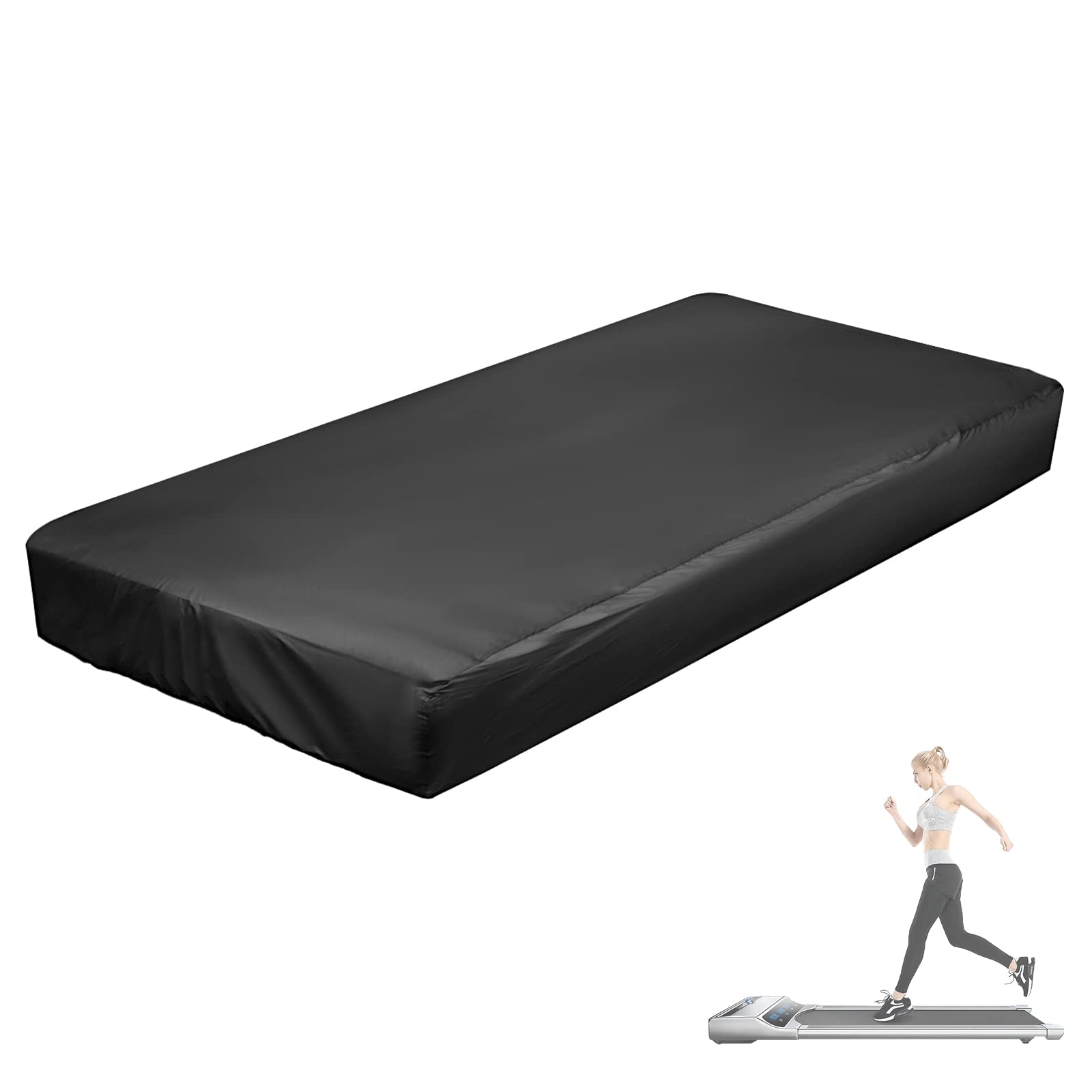 Fenghome Under Desk Treadmill Cover, Dust Proof Waterproof Treadmill Protective Cover with Drawstring for Folding Treadmill Oxford Cloth Treadmill Covers - (130 x 59 x 15 cm)