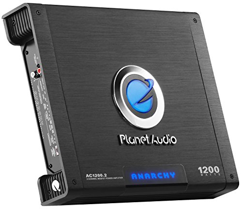 Planet Audio Ac1200.2 2 Channel Car Amplifier - 1200 Watts, Full Range, Class A/B, 2-4 Ohm Stable, Mosfet Power Supply, Bridgeable #TOP3