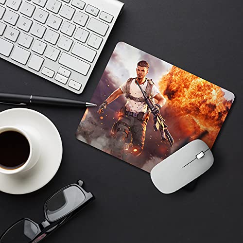 Image of Chiraiyaa Freefire Fire Designer Printed Premium Mouse pad with Anti-Skid Base and Smooth Gliding (9 in x 7.5 in)