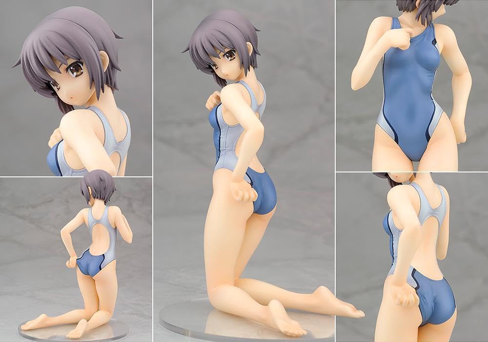 Amazon.co.jp: アルター 涼宮ハルヒの憂鬱 長門有希 水着Ver. 青 完成