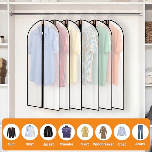 12 Pack PEVA Garment Bags for Clothing Storage & Travel - Image 3