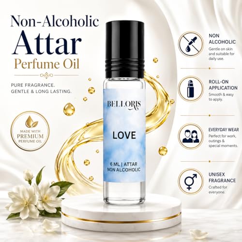 Image of Premium Attar Gift Set for Men & Women | Love, Magic, Flora & Dark Moon | Non Alcoholic Roll-On Perfume Oil | Long Lasting Fragrance | 4 x 6ml (24ml Total)