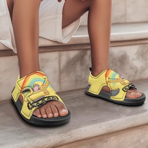Kids Boys Summer Sports Sandals Open Toe Flat Sandals Non Slip Water Shoes for Beach Pool Swim Water Park Outdoor3