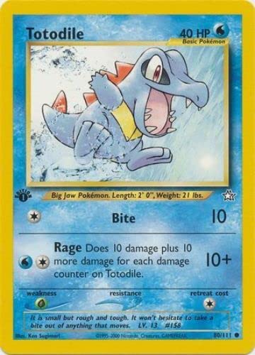 Pokemon - Totodile (80) - Neo Genesis #TOP6