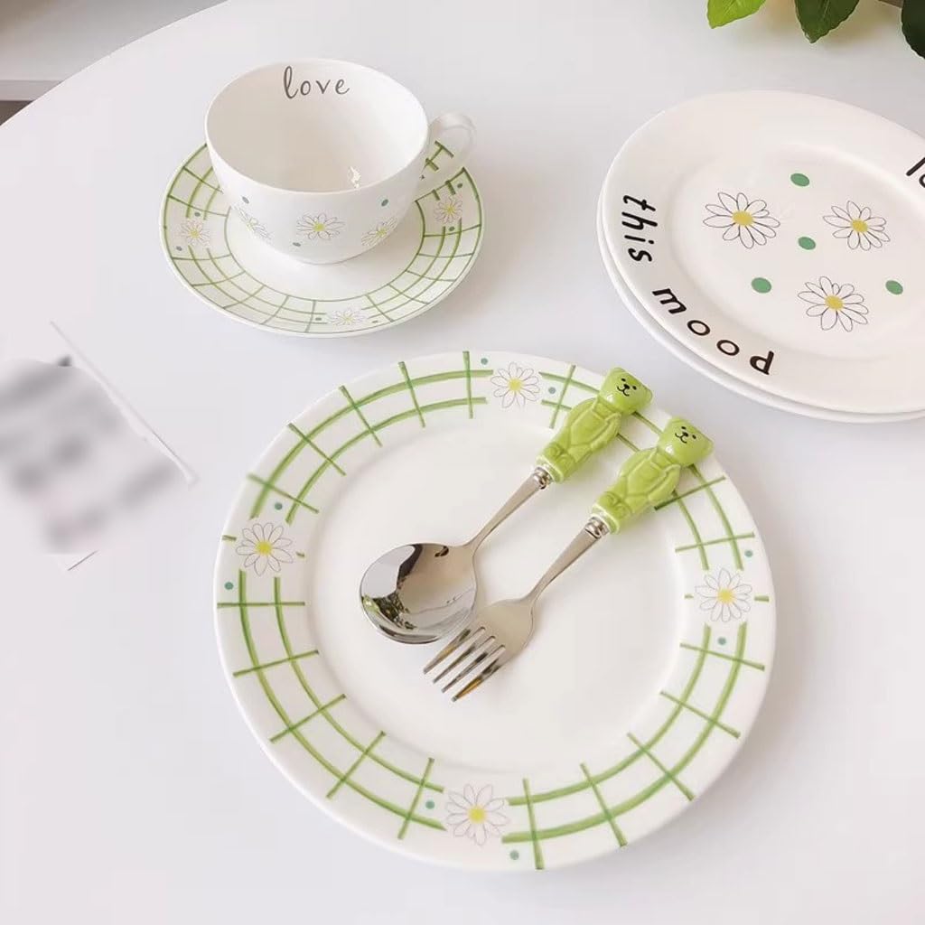 Platos Para Comer Plato De Cena De Cerámica Blanco Simple Y Fresco Pequeño, Plato De Comida Occidental, Plato De Fruta, Plato De Ensalada Plato De Cerámica Para La Cena