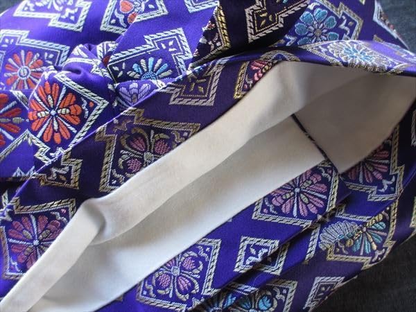 13絃用 お箏/お琴ケース 琴袋(丸袋) 紫系 柄物 13