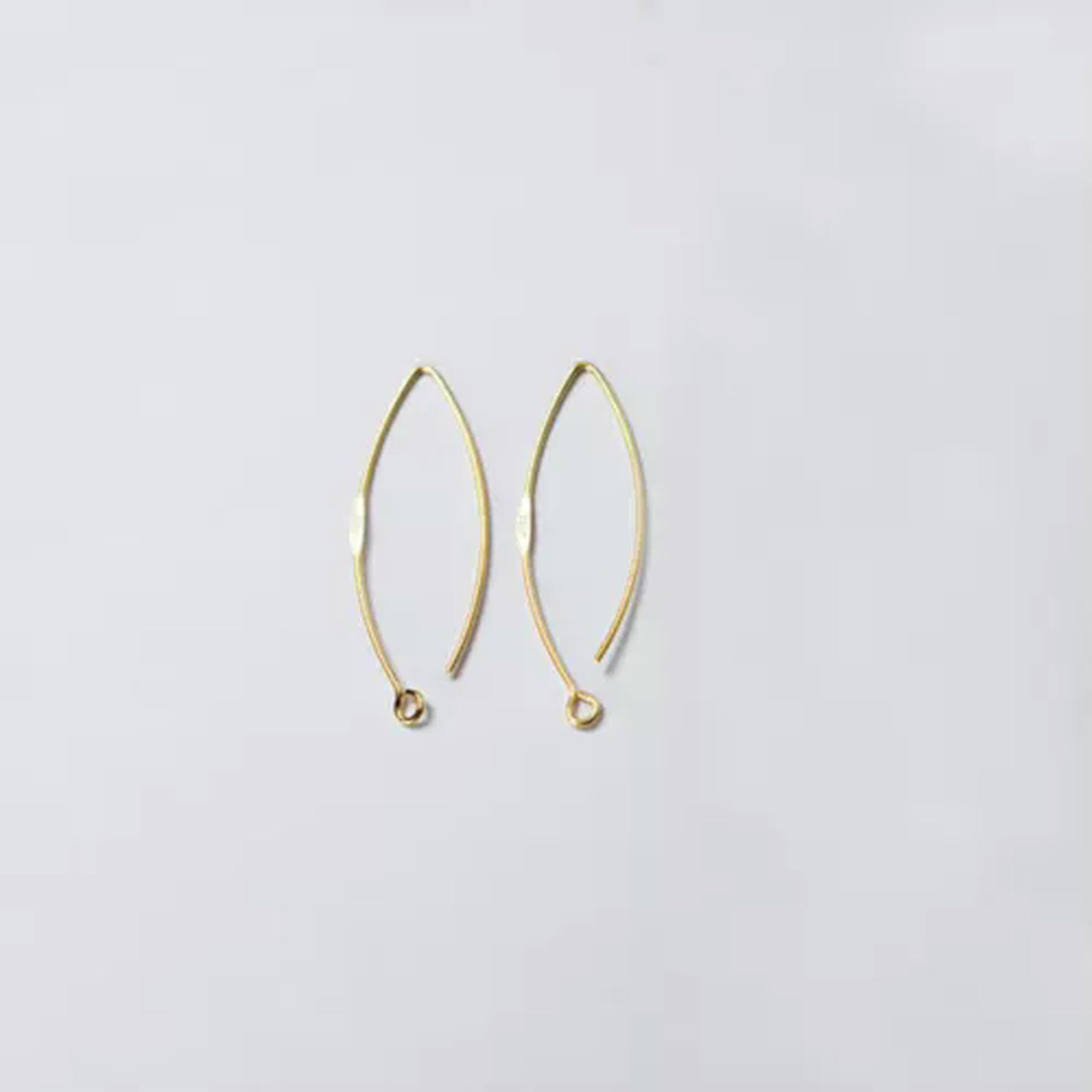 Ganci per Orecchini in Argento 925, Accessori Fai da Te A1529-Gold-A-35mm - 10 Paia