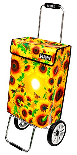 James® Einkaufstrolley modern Design Botticelli, Einkaufswagen bunt, Hackenporsche, Shopping-Lifestyle, Planenmaterial, bis 50kg Tragkraft, Grosse Räder, Made in Vienna – Bild 3