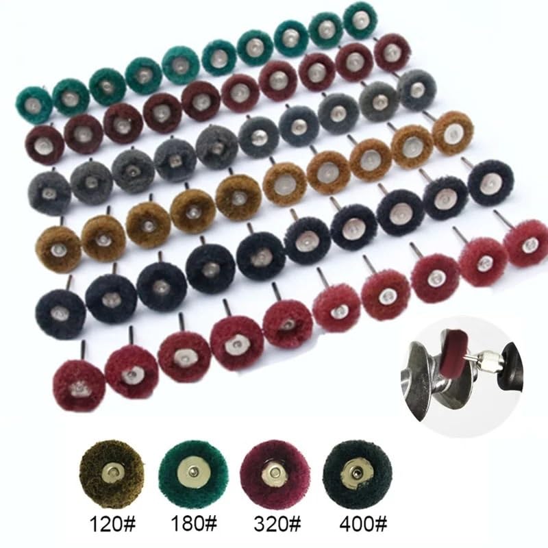 Abrasive Buffing Wheels 160 PCS Nylon Fiber Grinding Sanding Head Buffing Polishing Set Mini Brush Scouring Pad Abrasive Wheel