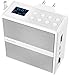 Produktbild VR-Radio Badradio DAB+: Steckdosenradio mit DAB+/FM, Bluetooth, USB, Freisprecher & Akku, 6 W (Badradio Steckdose, Steckdosenradio Bad, Freisprecheinrichtung)