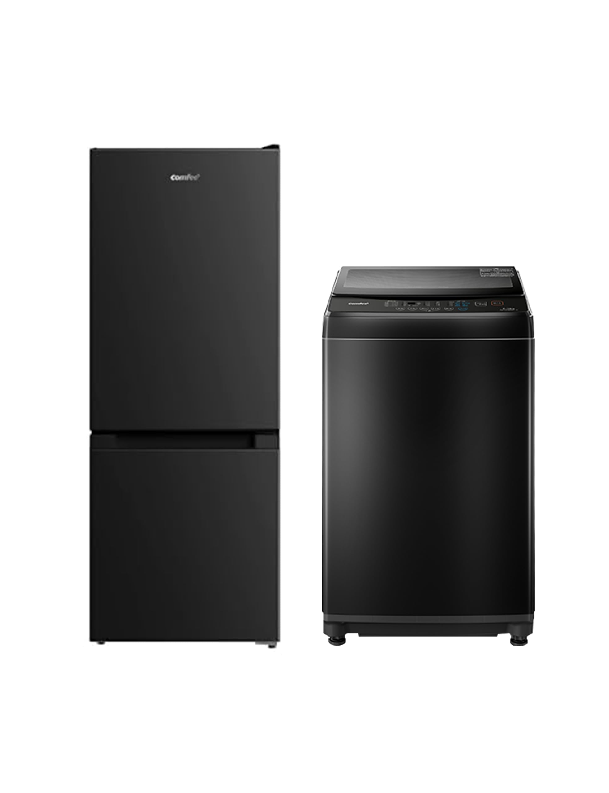 Amazon.co.jp: 【家電セット 2点】 COMFEE' 冷蔵庫 136L 黒 + 洗濯機