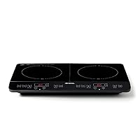 Ariete 1998 Piastra a induzione doppia portatile, Vetroceramica