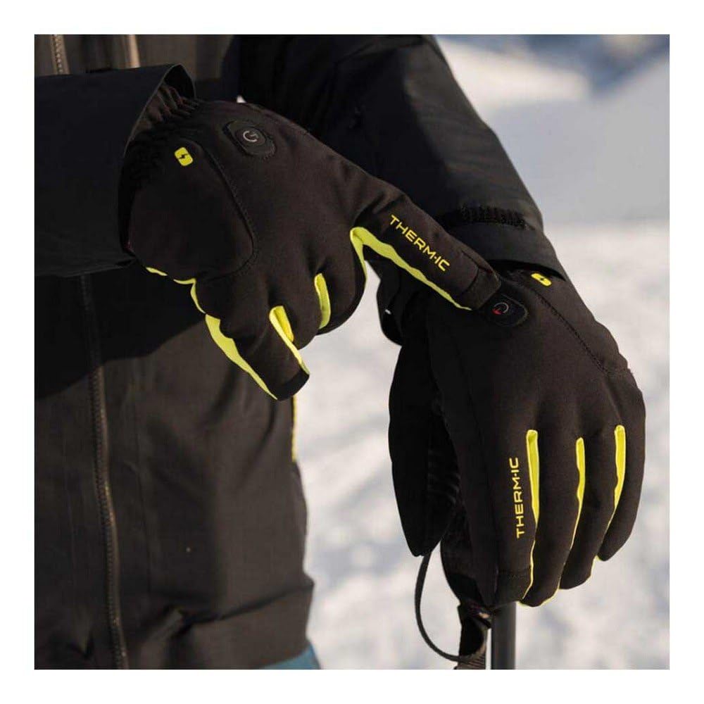 Thermic Gants Chauffants Ski et Snowboard Light +, Jusqu'à 10h de Chaleur, Chauffe à 360° Autour des Doigts, Gants Chauffants Ski pour Homme et Femme