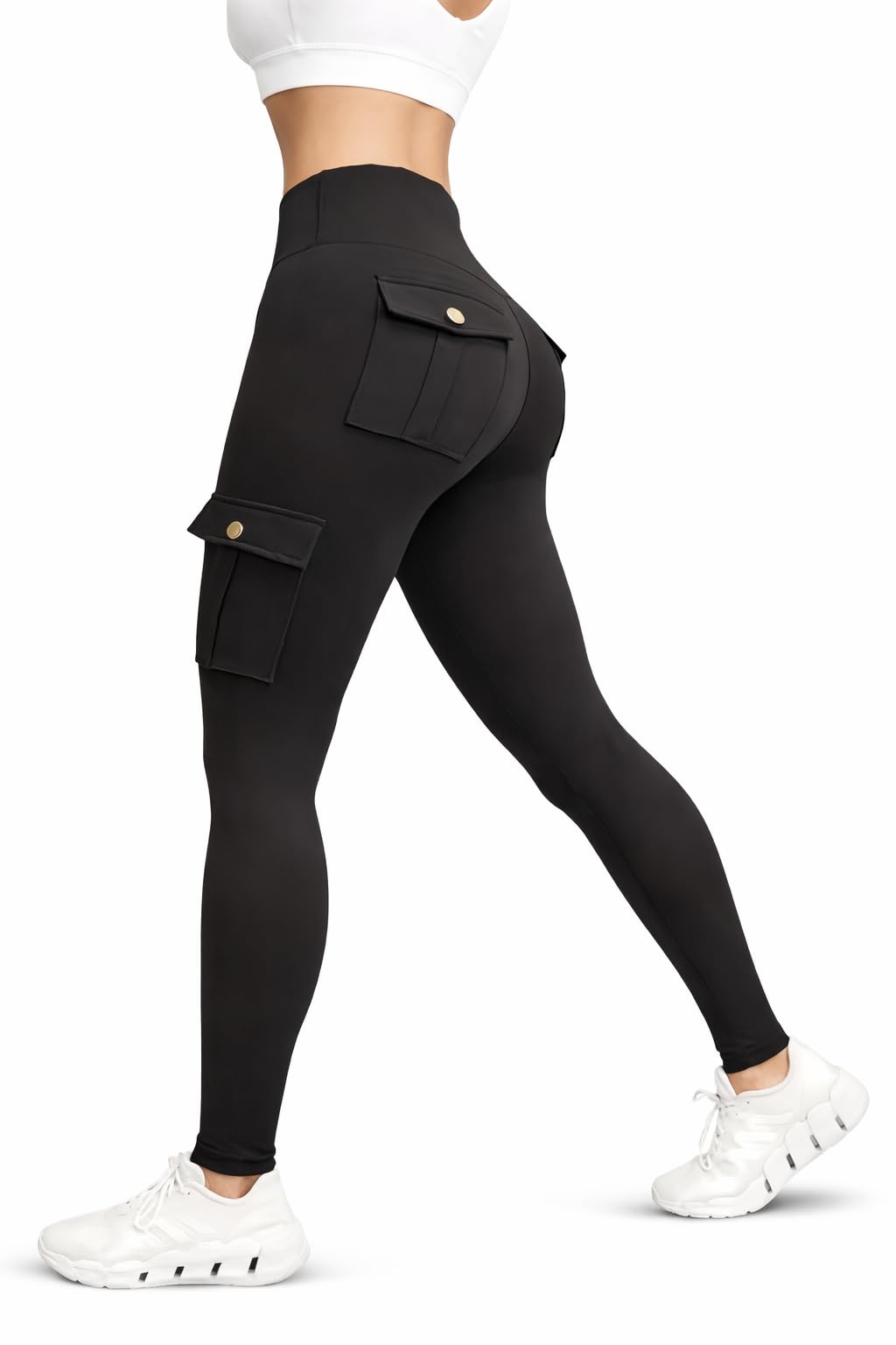 jawdrobe Women’s Leggings with Pockets | Stretchable Yoga Pants | Slim Fit Ankle Length Gym Wear | Comfortable Activewear for Women-picture-48
