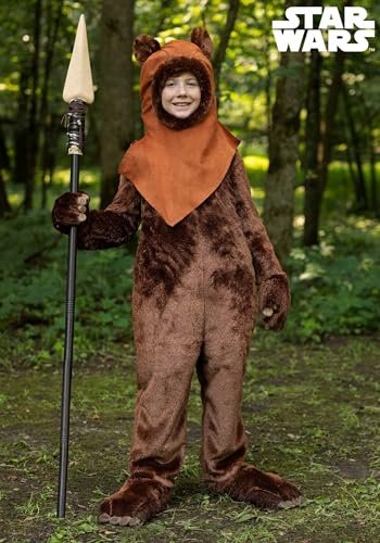 Disfraz Deluxe Star Wars Ewok para niños con capucha y accesorios miniatura 2