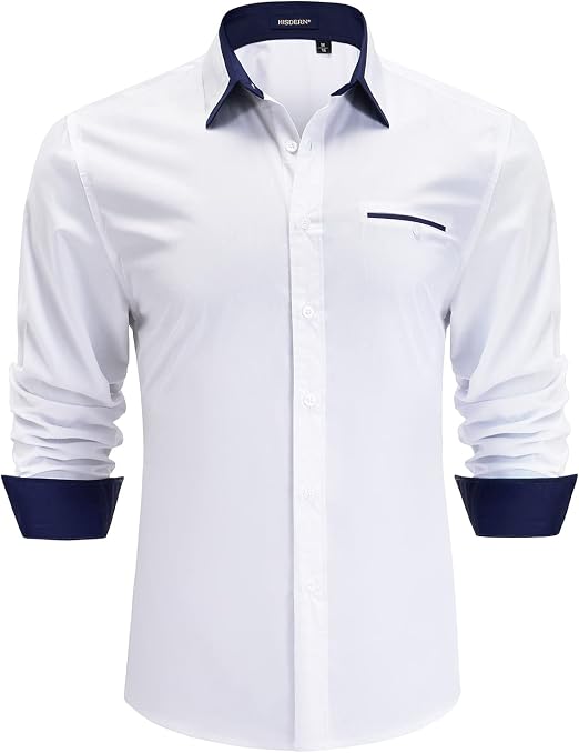 men's shirt with patterned inside collar