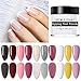 NICOLE DIARY Dip Powder Kit 10 Nude White Red Dip Powder Colors Set Nails System for French Nail Manicure Nail Art No Nail Lamp Needed Acrylic Dipping Powder for Nails