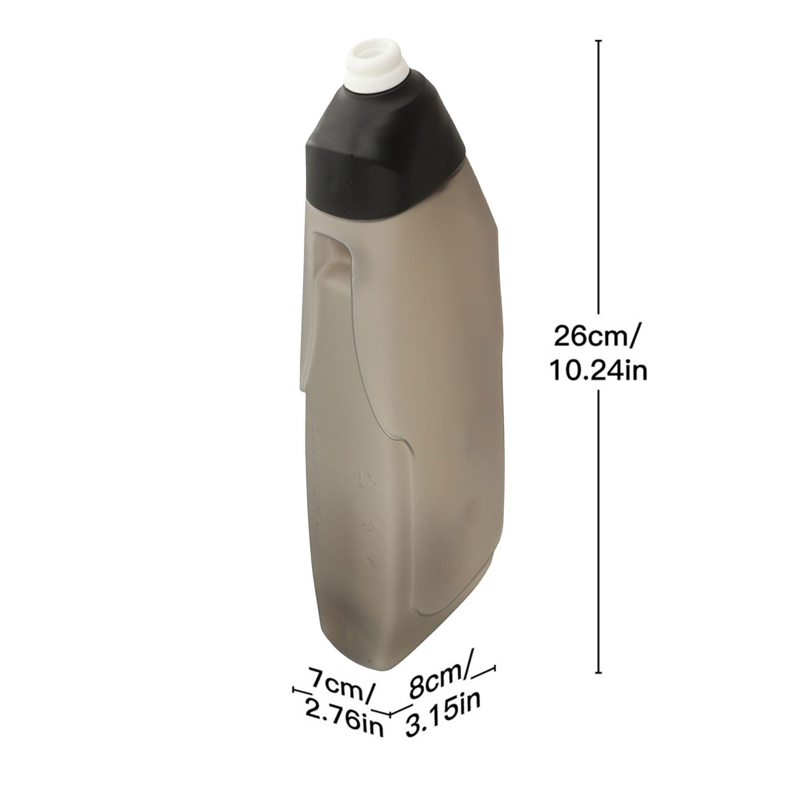 PP5 Aerodynamische Fahrrad-Trinkflasche, 600 ml, inkl. Kohlefaser-Käfig,