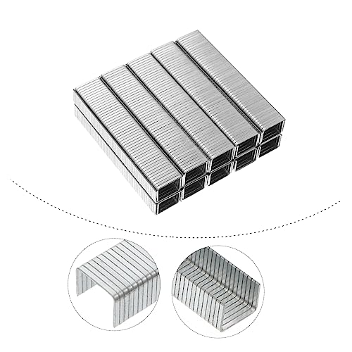 Clavos de grapas tipo puerta Heavy Duty 5000 piezas de acero para tapicería y proyectos de carpintería miniatura 5