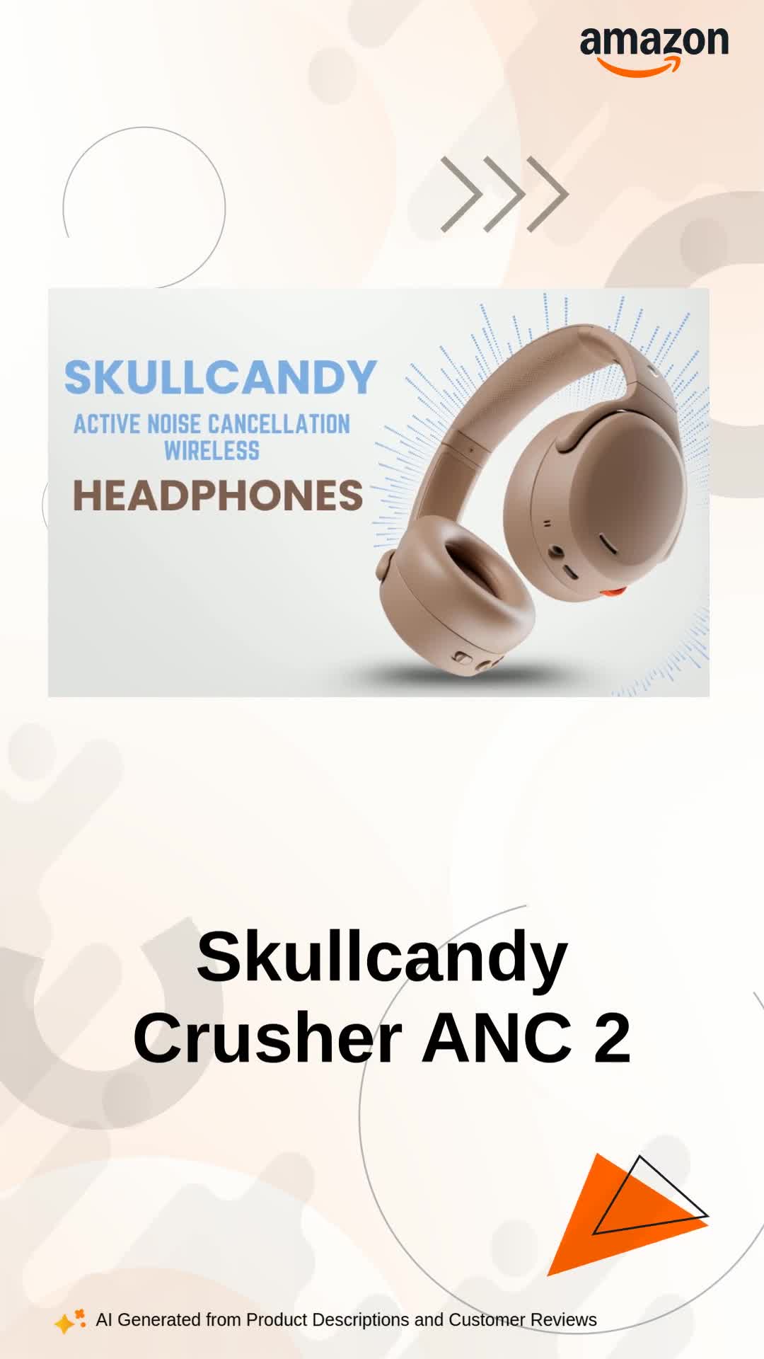 Skullcandy Crusher ANC 2 Wireless Bluetooth Over-Ear Headphones
