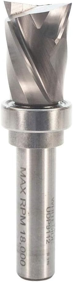 Whiteside UDP9112 Classic Ultimate 2+2 Compression Router Bit: 7/8 Inch Cutting Diameter, 1/2 Inch Shank, 1-1/8 Inch Cutting Length, Plunge / Pattern